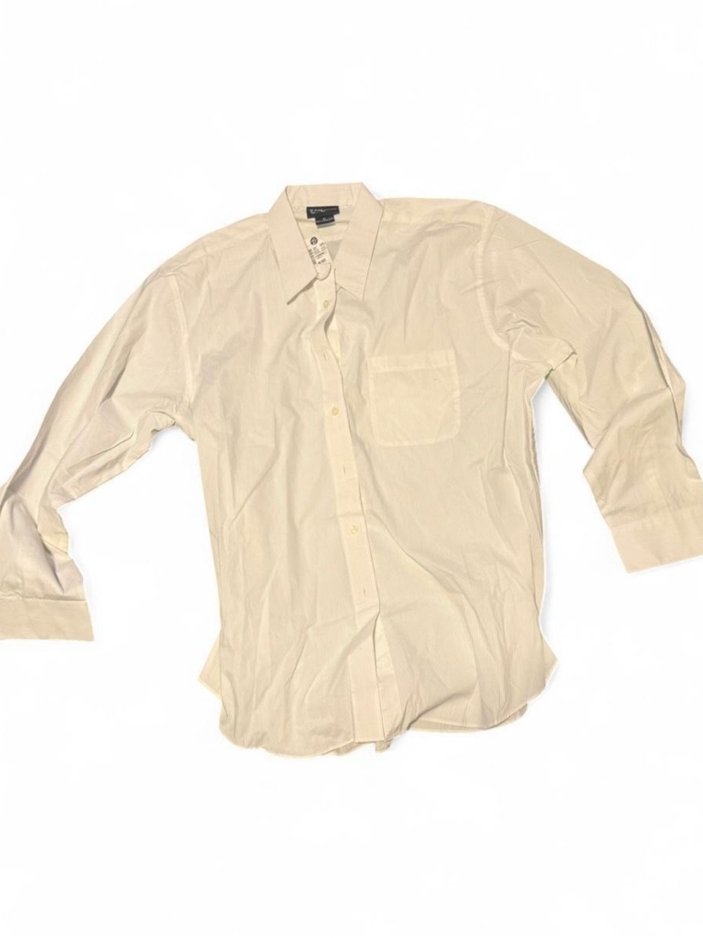 Las Olas long-sleeve white button-up dress shirt
